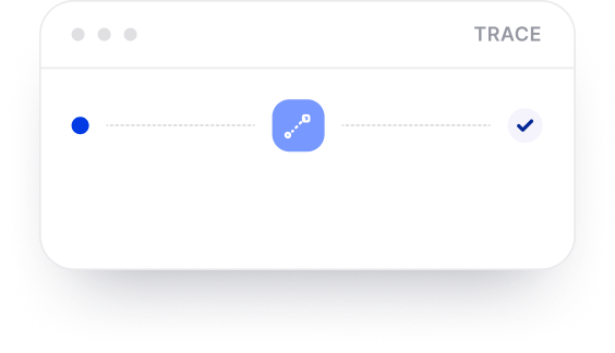 Trace diagram linking a signal to a verified update