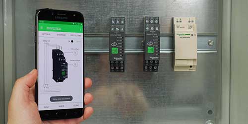 a phone application being used to control a Harmony Relay