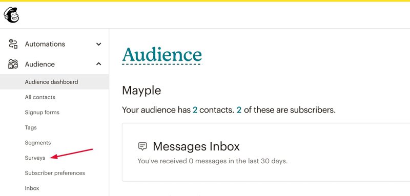 navigating-to-mailchimp-surveys