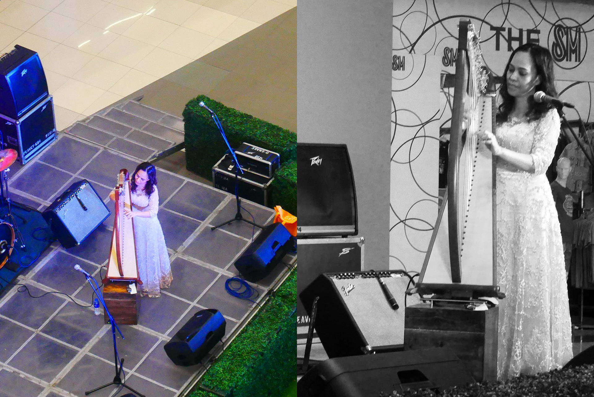 Harp performance at SM BF Paranaque