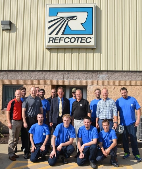 Congressman Jim Renacci Visits Refcotec In Orrville Ohio