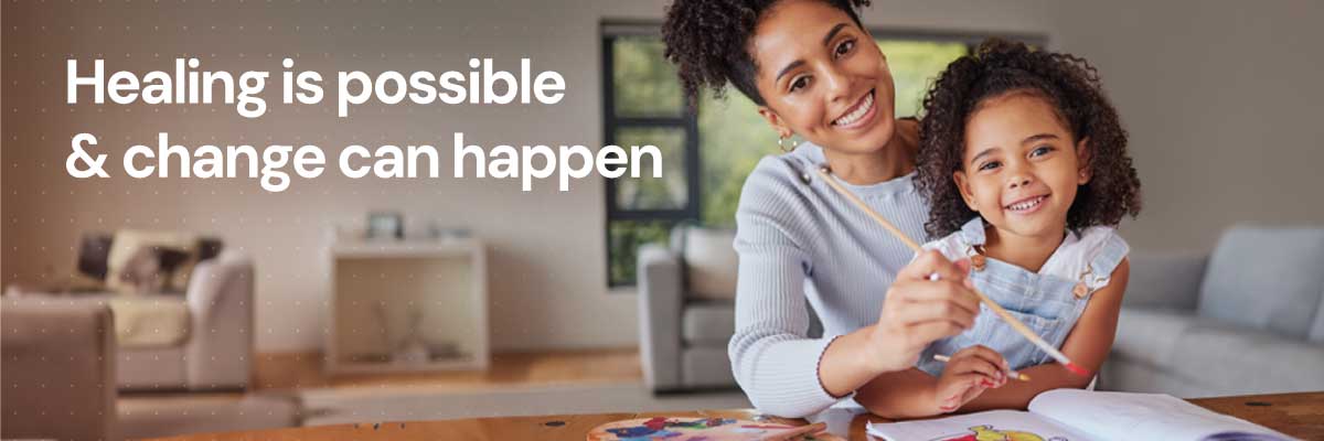 Healing is possible & change can happen banner