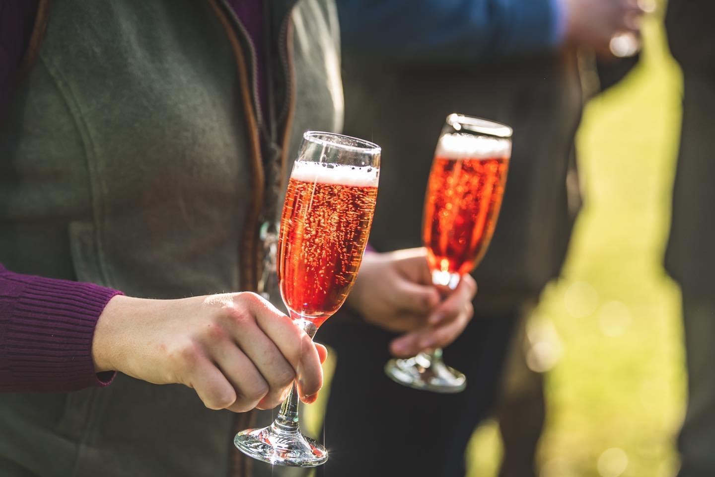 first class food being served on a driven game shooting day