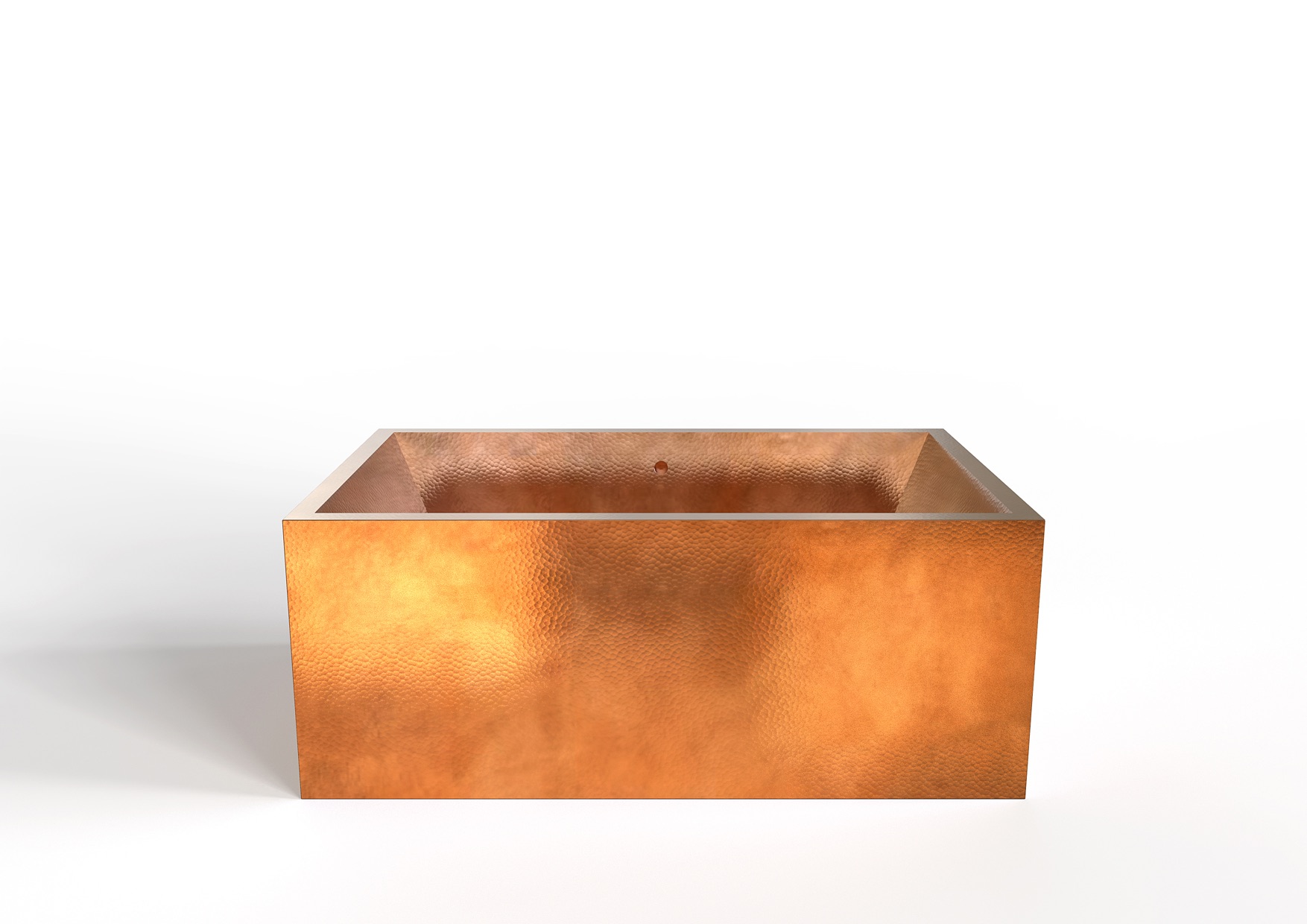 Fiona Hammered Copper Bathtub – Custom Freestanding Soaking Tub