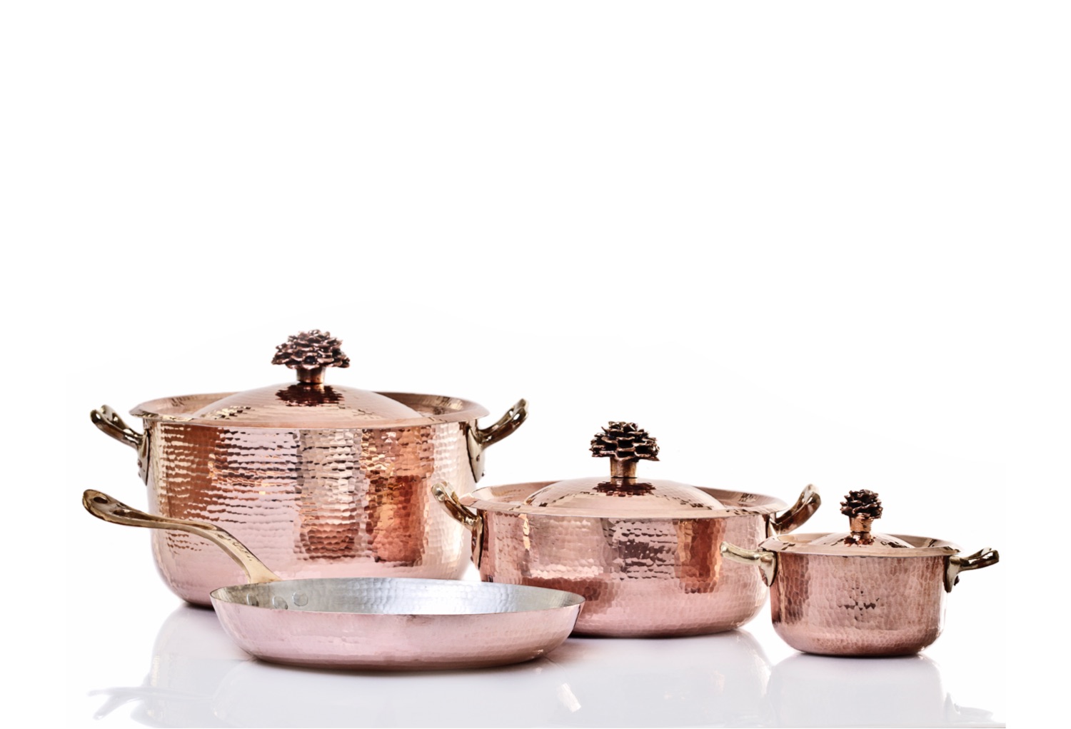 Copper Cookware Set of 7 – Flower Lid Fiore Edition | Amoretti