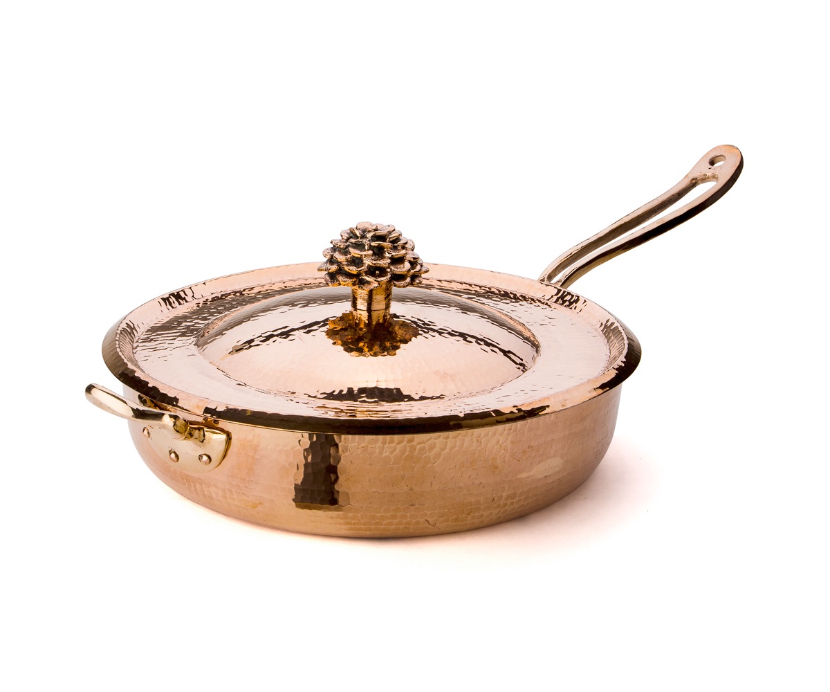 Copper Saute Pan "Flower"