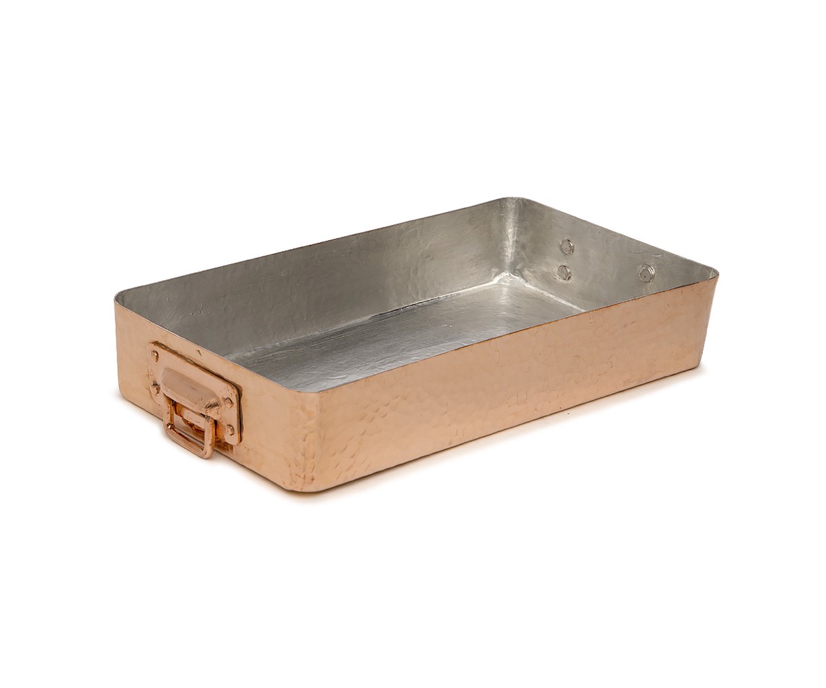 Copper Roasting Pan 13.7"x 9.8" 