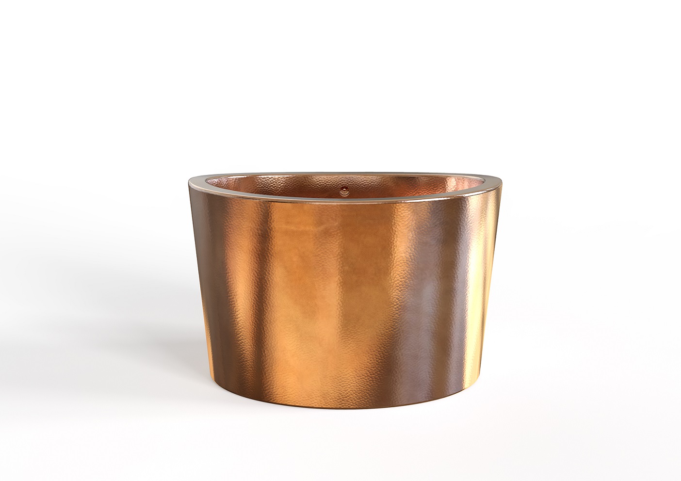 Tokyo Spa Hammered Copper Bathtub – Custom Japanese Style Soaking Tub