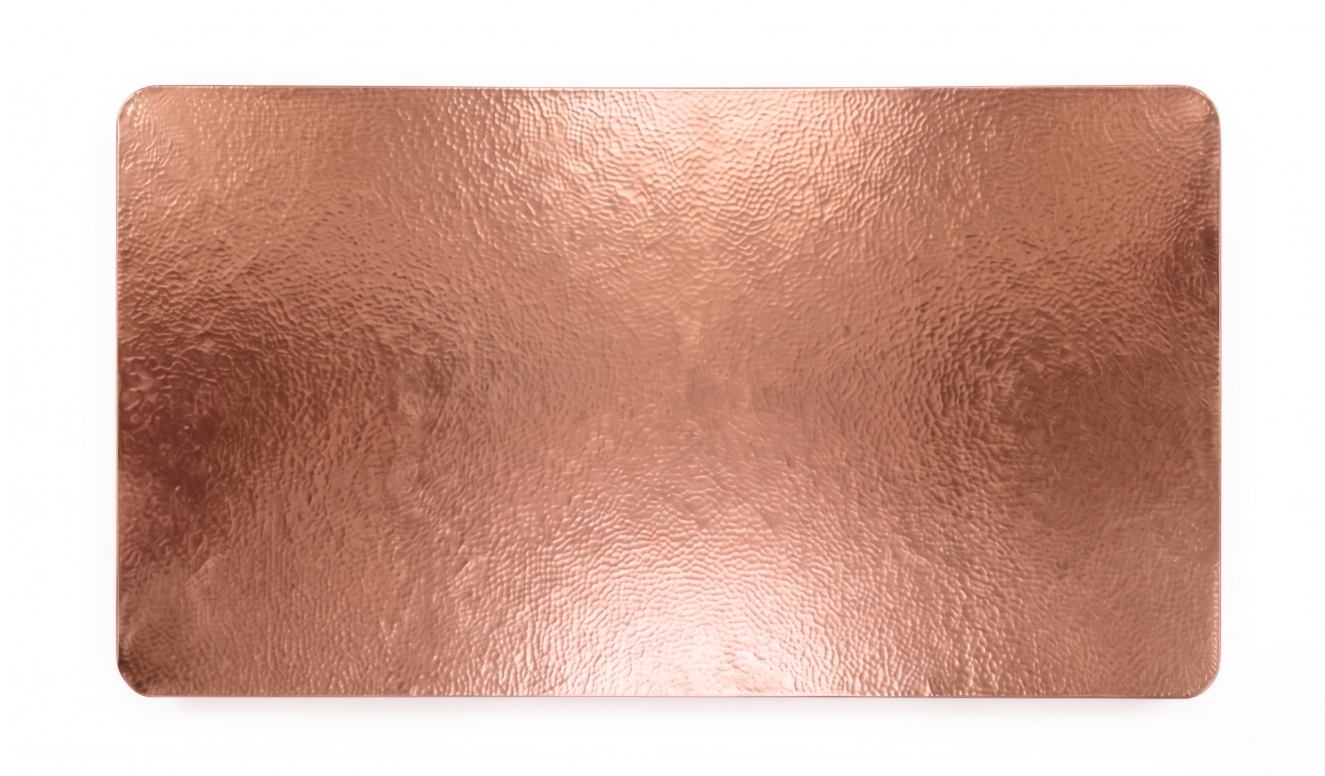 Rectangular Hammered Copper Tabletop 
