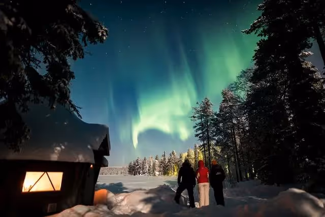 Private lake Aurora Hunting adventure