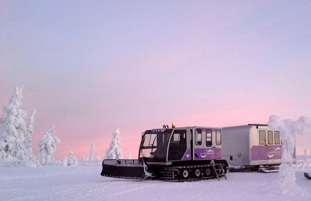 Luosto winter train and Amethyst mine adventure