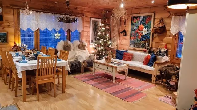Traditional Finnish living room
