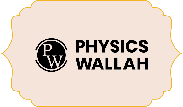Physics Wallah logo with initials PW in a black circle next to bold text reading PHYSICS WALLAH.