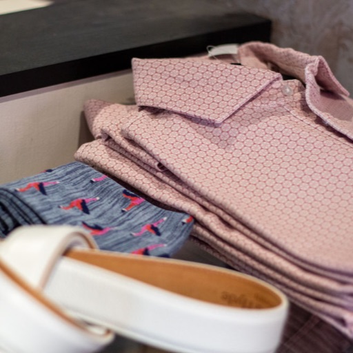 Geometric pattern button-up shirt from Bugatchi