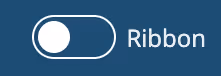 Ribbon toggle in Off position