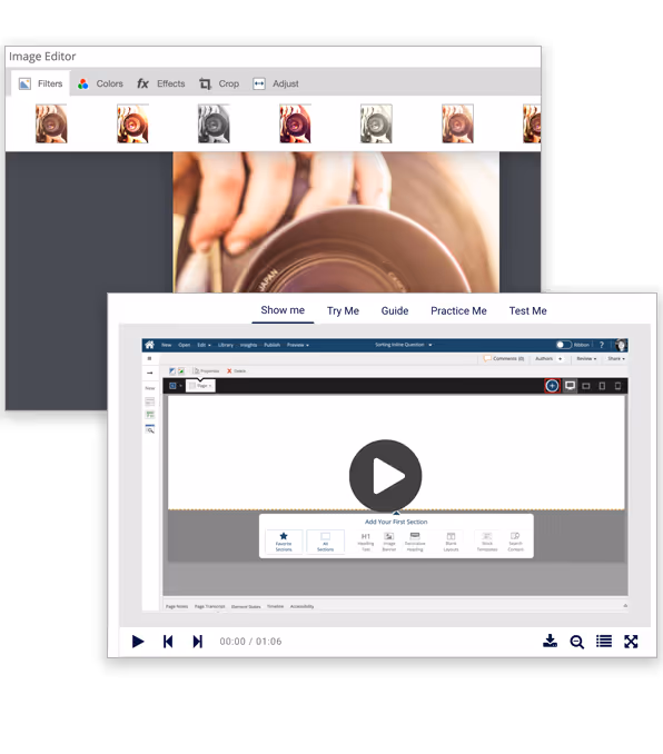 The Image Editor within dominKnow ONE.