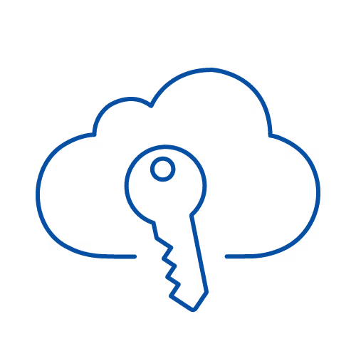 Key in the cloud representing SAMl 2.0 SSO