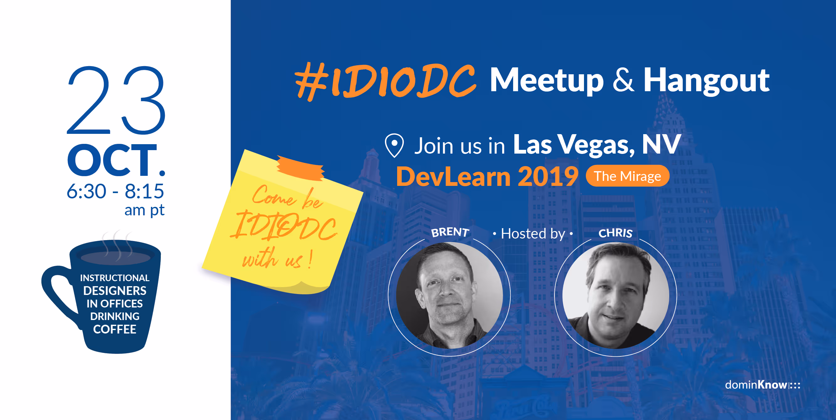 IDIODC goes live from The eLearning Guild's conference and expo in Las Vegas - DevLearn.