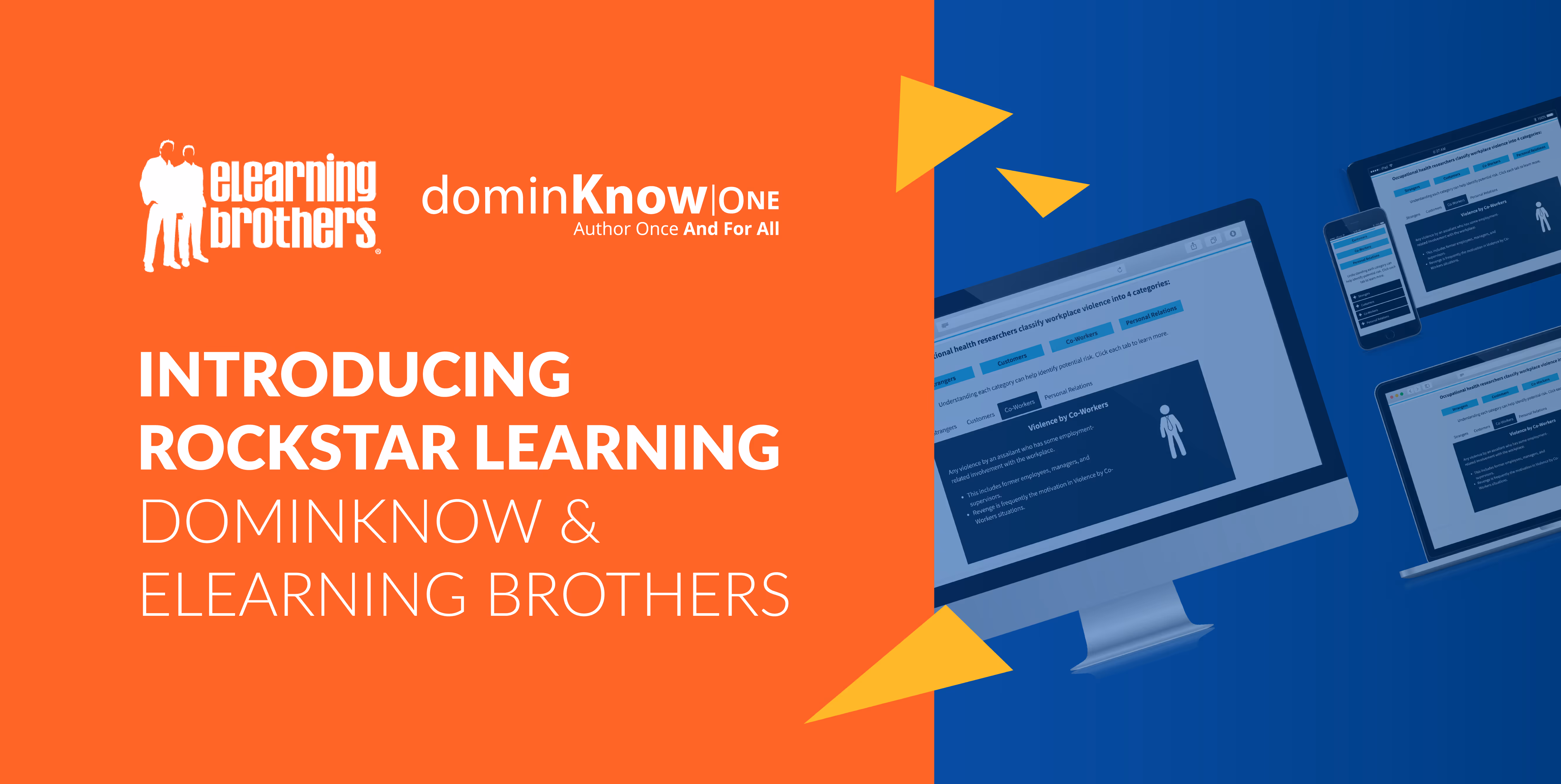 dominKnow Partners with eLearning Brothers to release all new Rockstar Learning.
