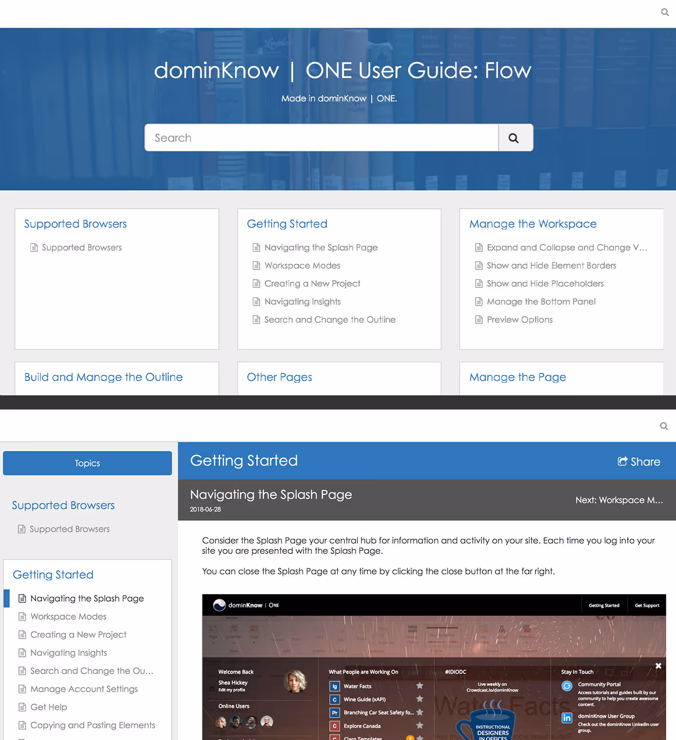 Knowledge Base Screenshots