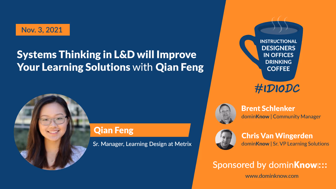 Qian Feng joined #IDIODC November third.