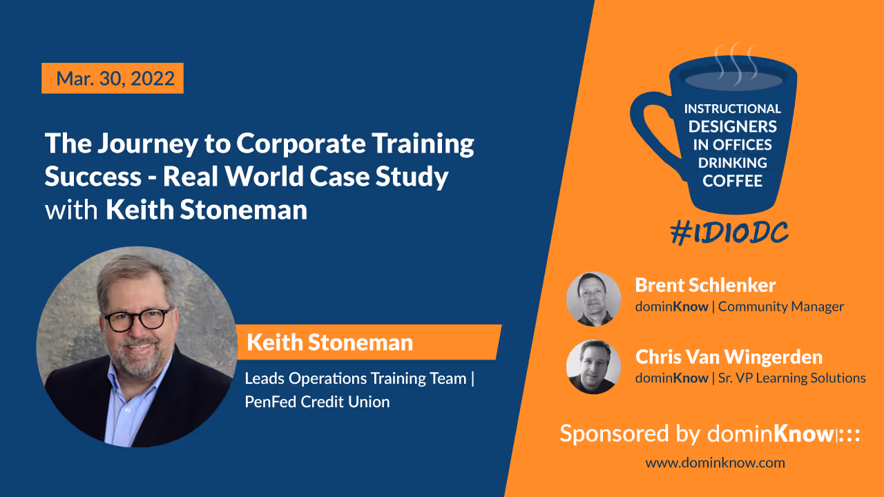 Keith Stoneman joined #IDIODC March 30.