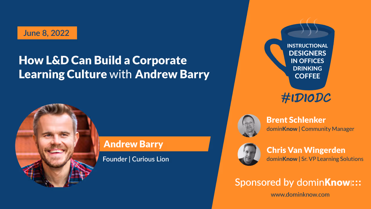 Andrew Barry joins #IDIODC.