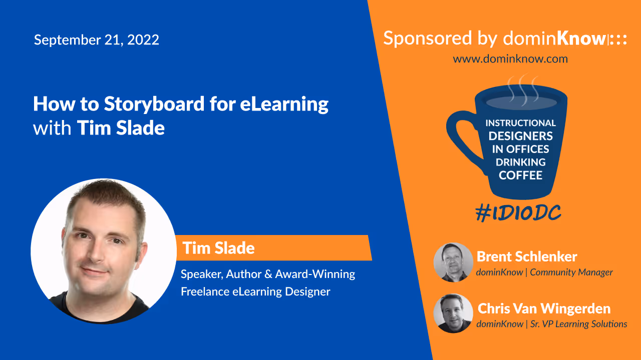 Tim Slade joined #IDIODC September 21.