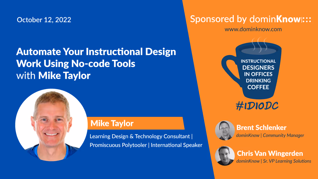 Mike Taylor joined #IDIODC Oct 12.