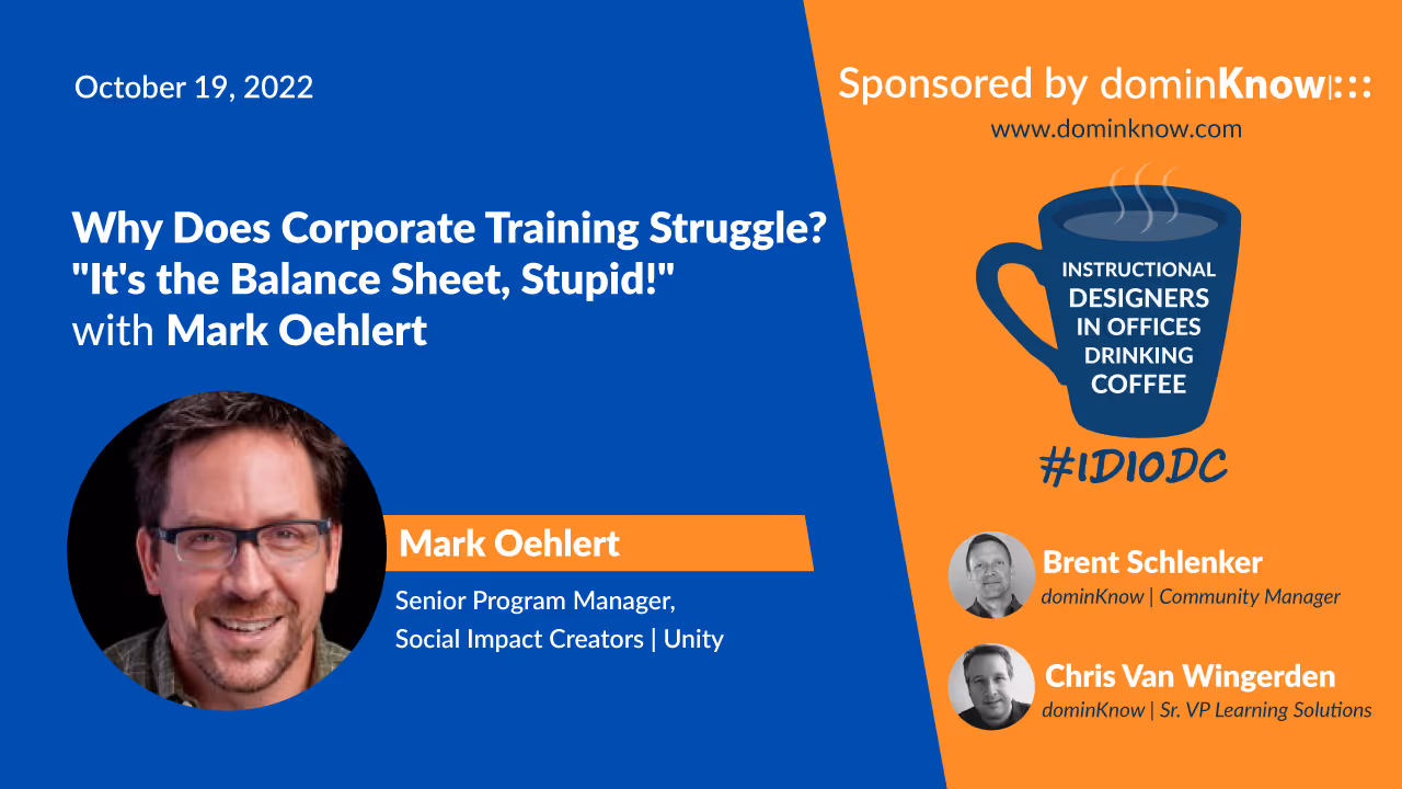 Mark Oehlert joined #IDIODC October 19.