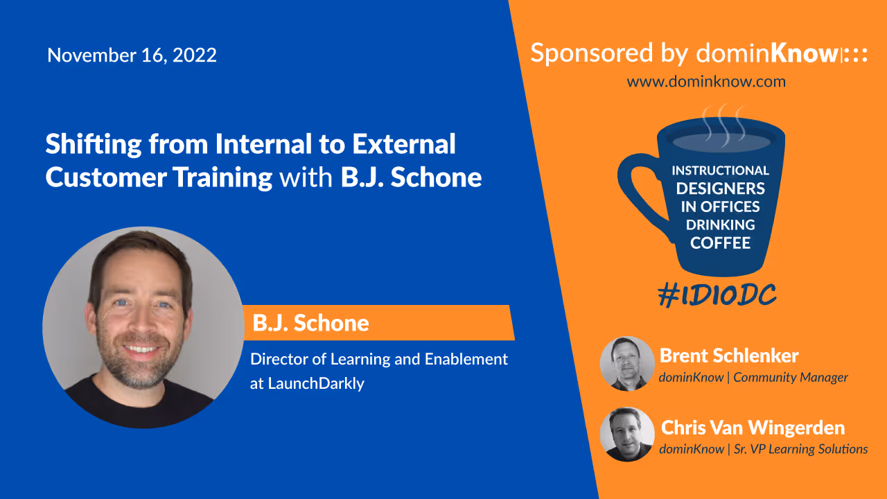 B.J. Schone joined Instructional Designers In Offices Drinking Coffee.
