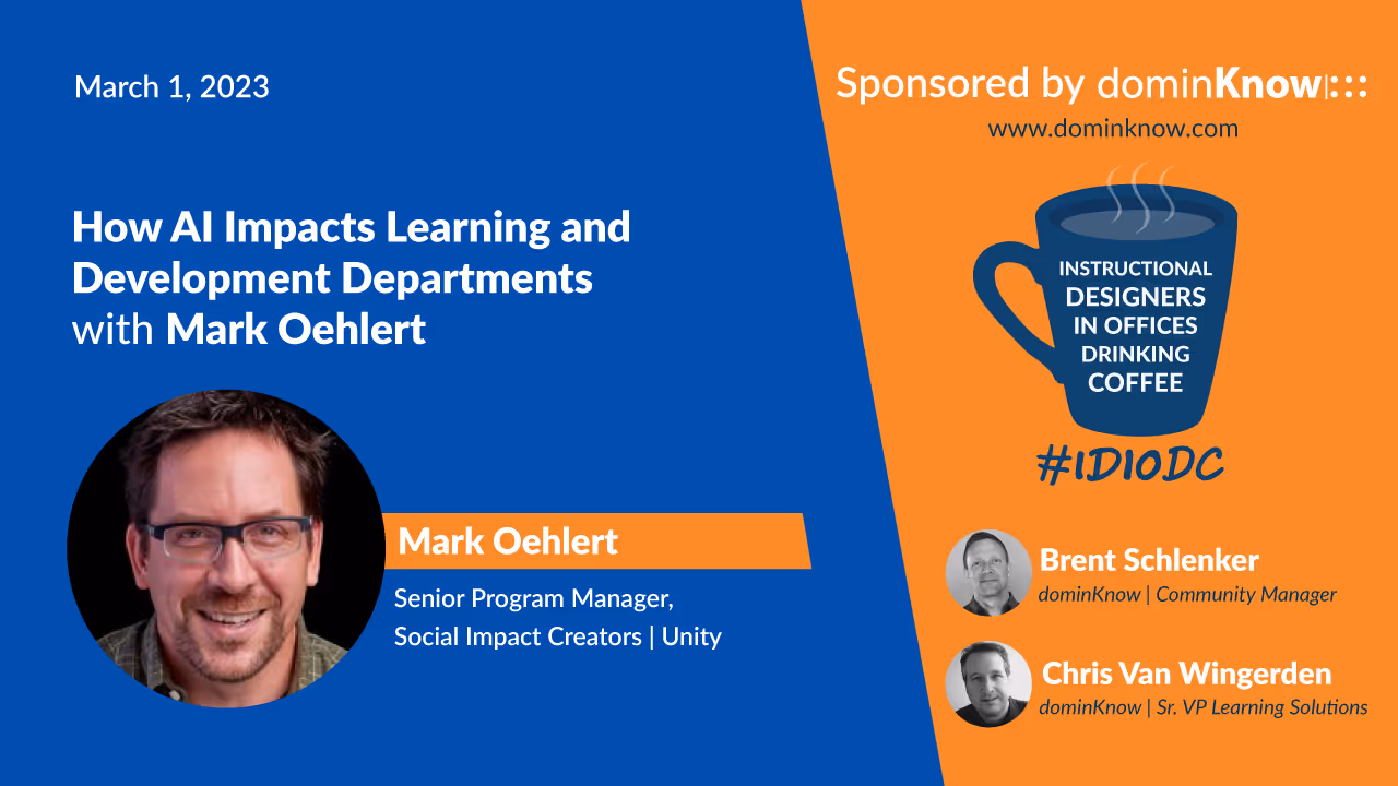 Mark Oehlert joins #IDIODC