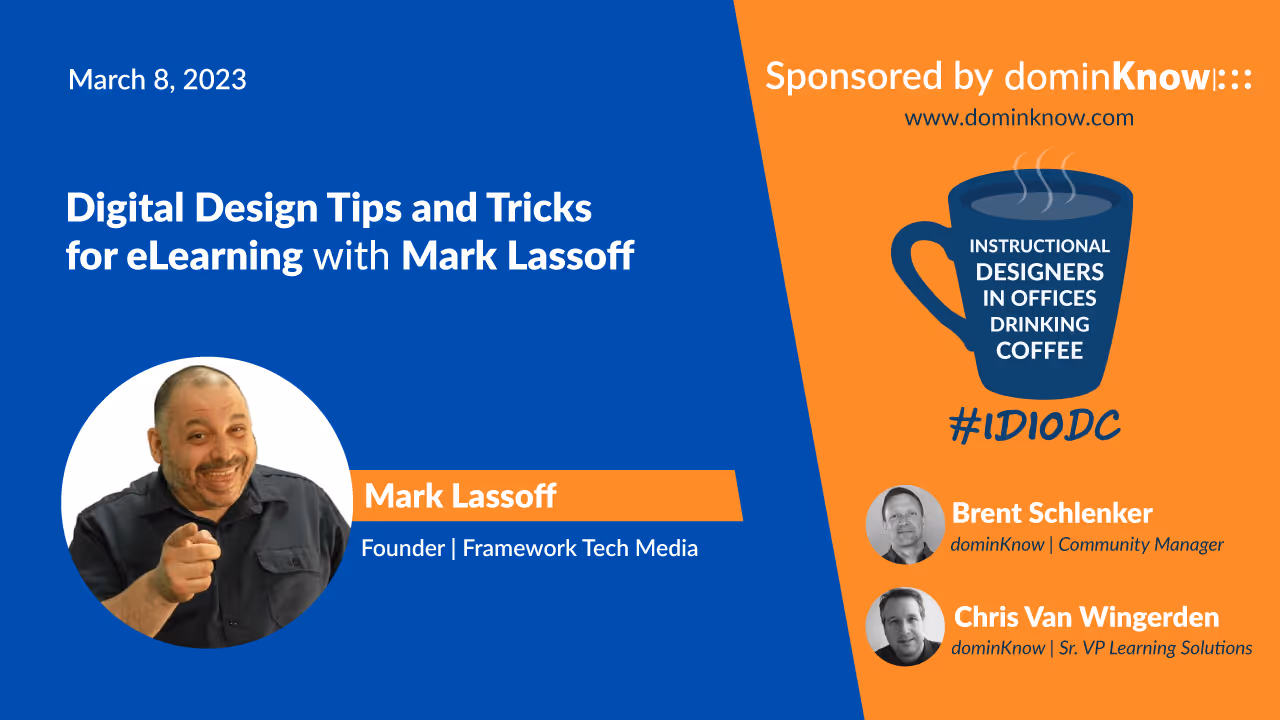 Mark Lassoff joins #IDIODC March 8.
