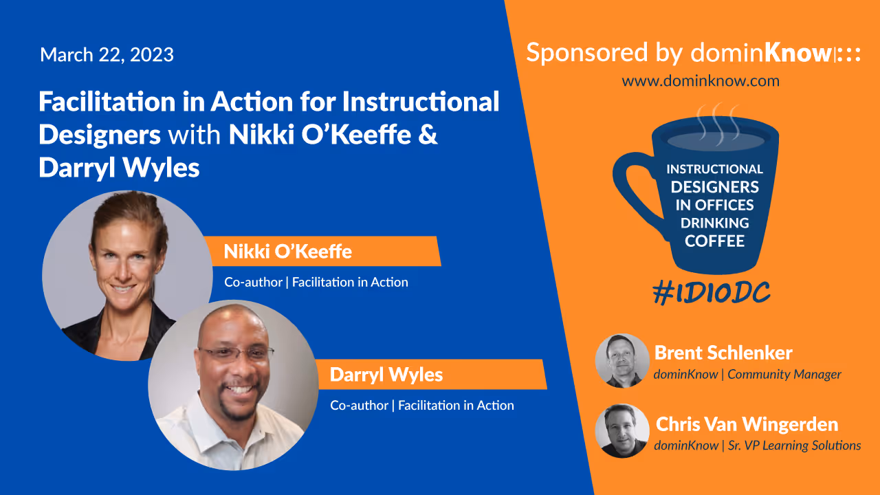 Nikki O’Keeffe & Darryl Wyles join #IDIODC.