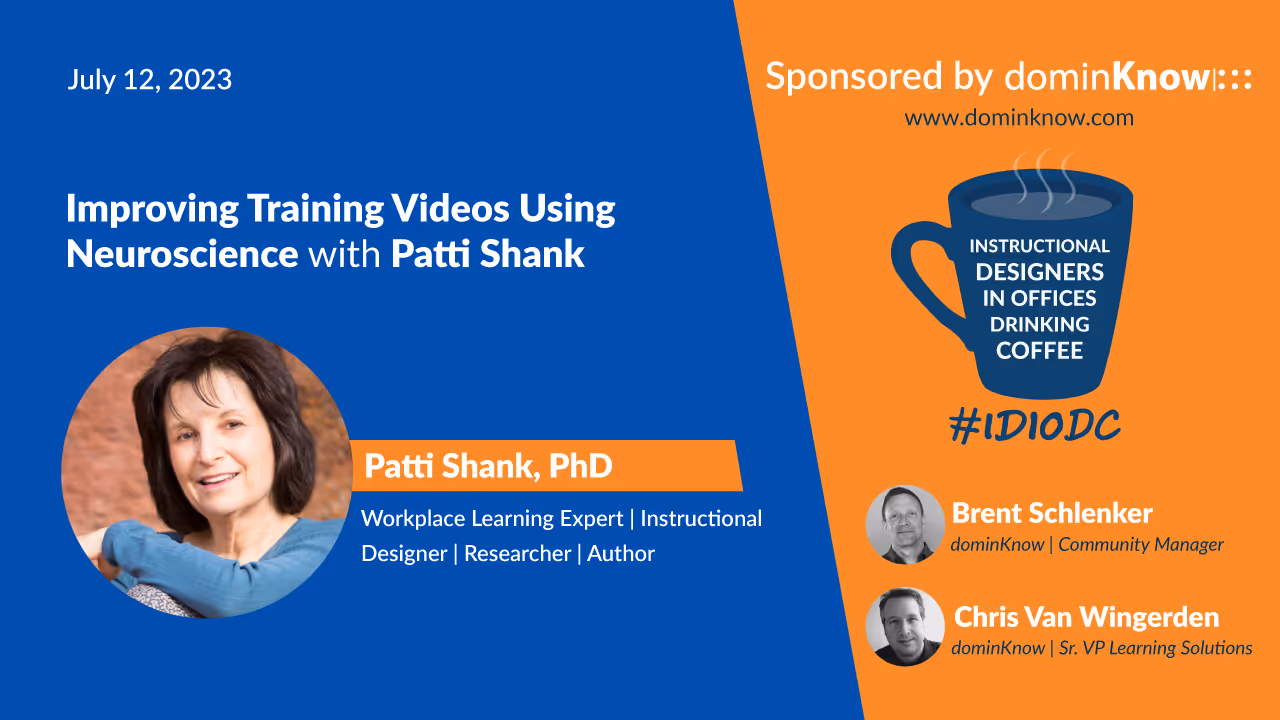 Patti Shank joins #IDIODC