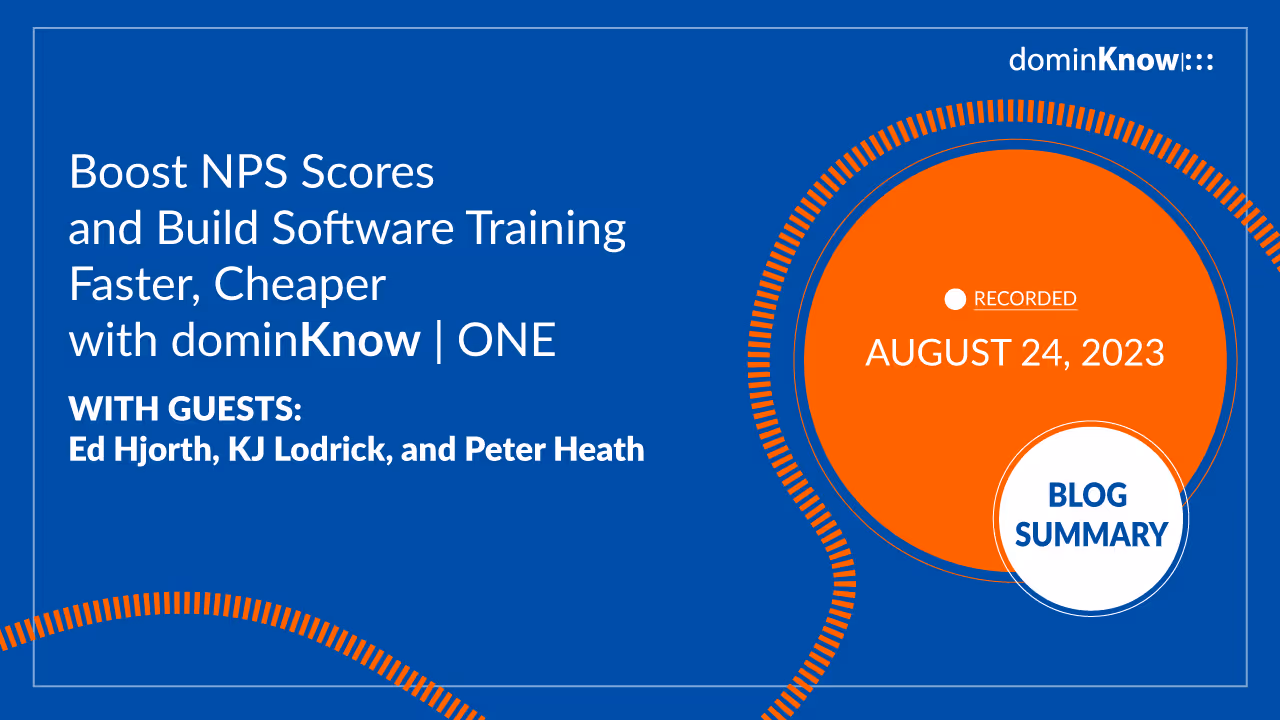 dominKnow | ONE technology webinar blog summary asset