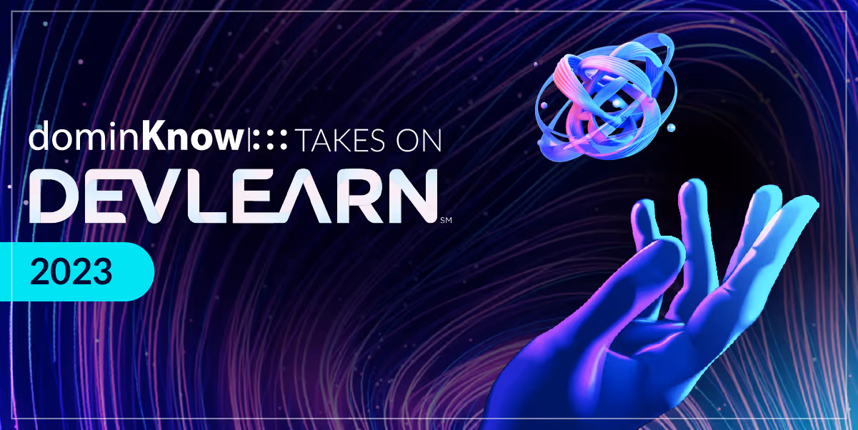 dominKnow takes on DevLearn 2023