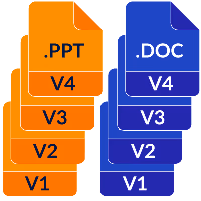 representation of many similar looking files