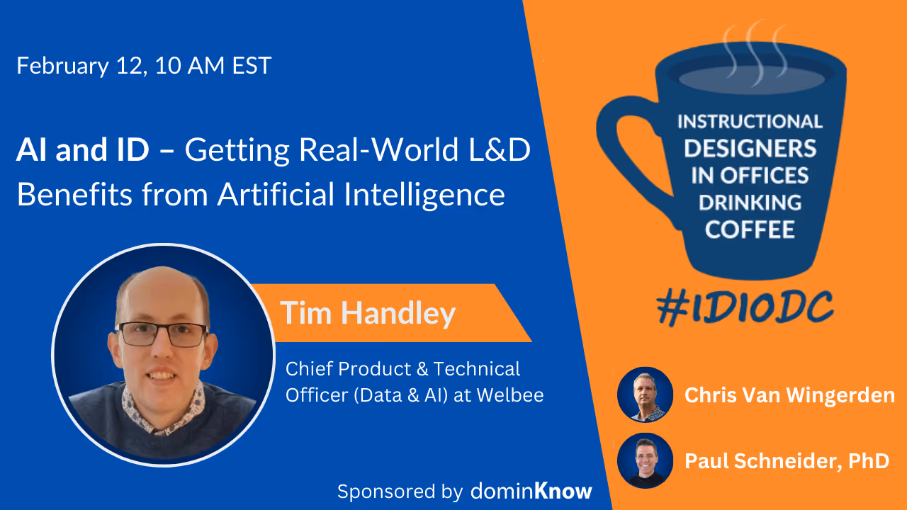 IDIODC - Getting Real-World L&D Benefits from Artificial Intelligence