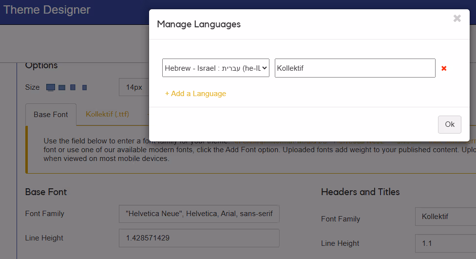 design adjusts to language