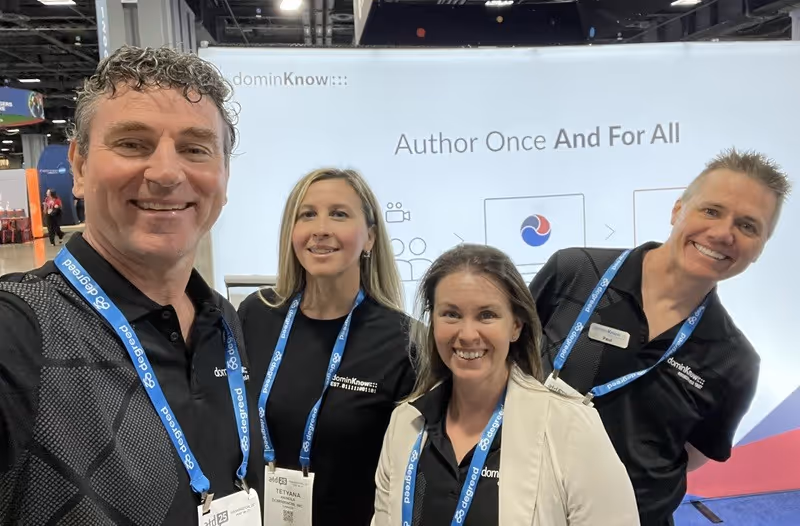 dominKnow team at ATD 2025