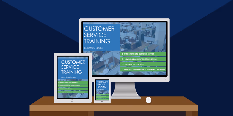 dominKnow | ONE's Flow authoring option helps authors create truly responsive elearning pages that can adapt their layout to match any screen width they're viewed on.