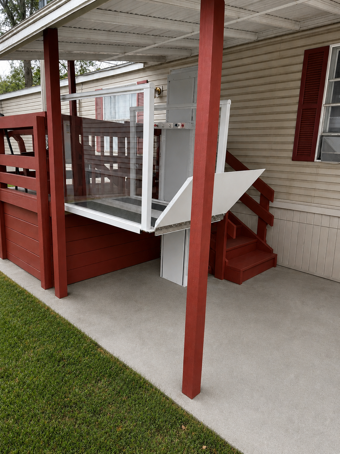 Nano installed by front porch