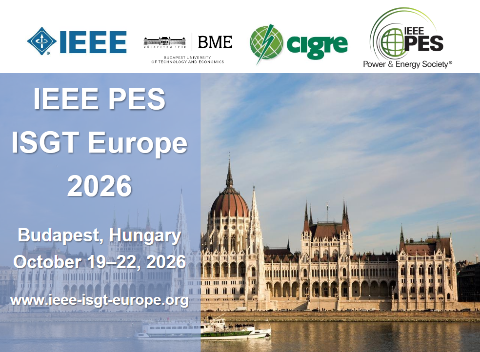 IEEE PES ISGT Europe 2026 · Budapest, 19–22 October 2026