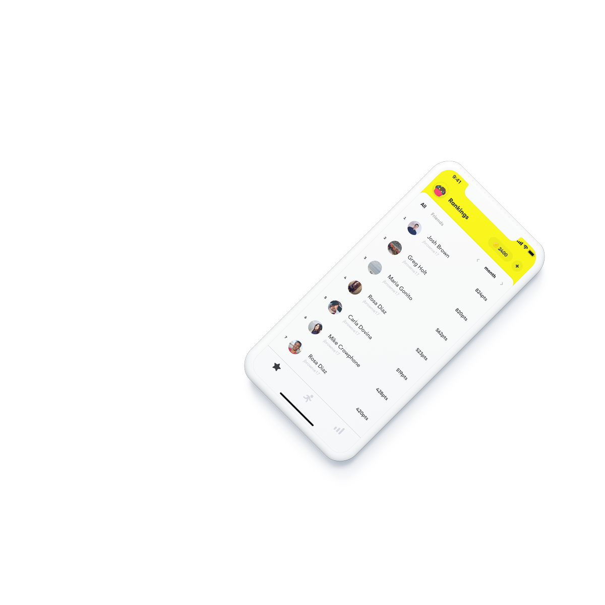 mockup of Kumpa application