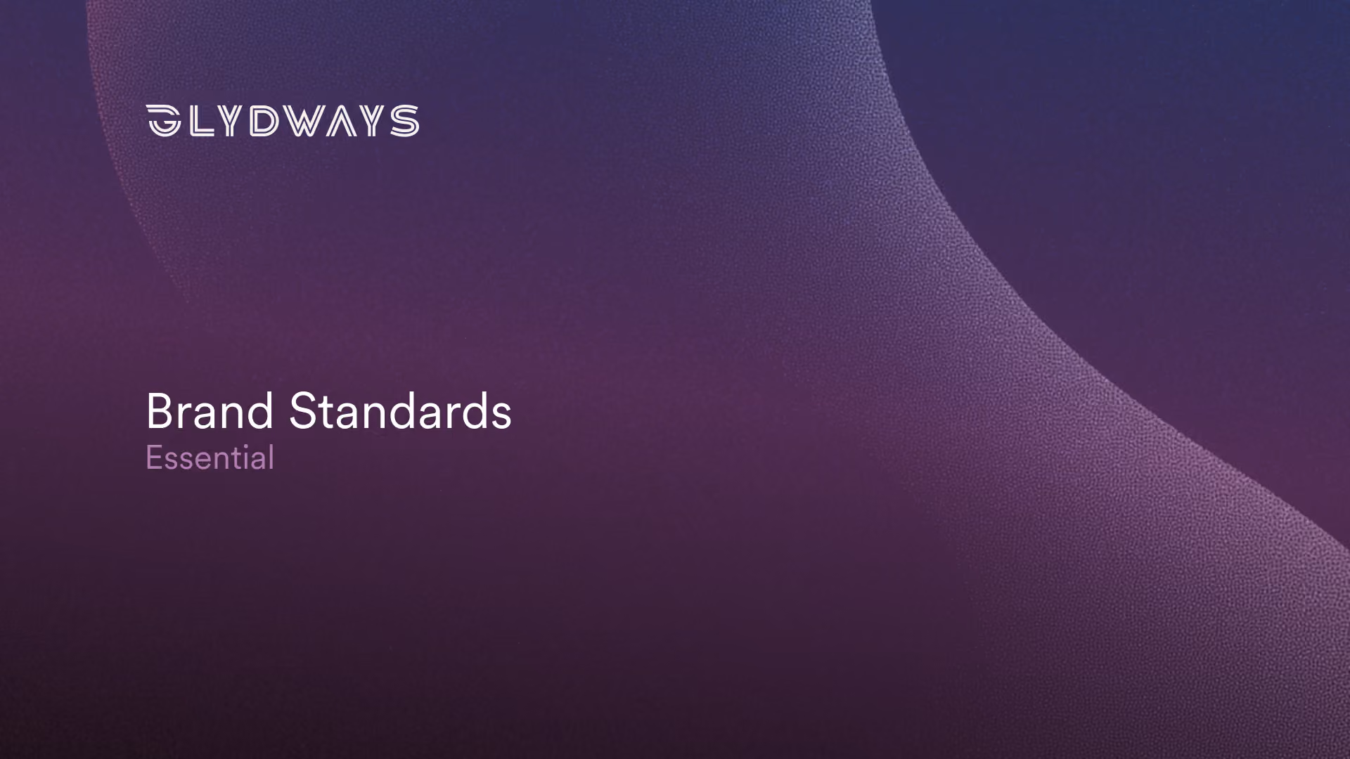 Glydways Brand Guidelines cover