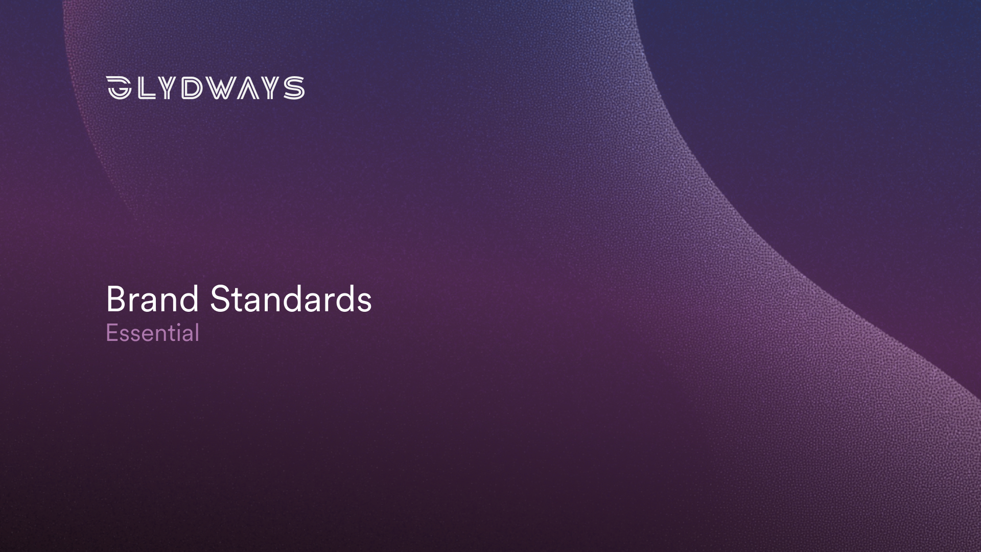 Glydways Brand Guidelines cover
