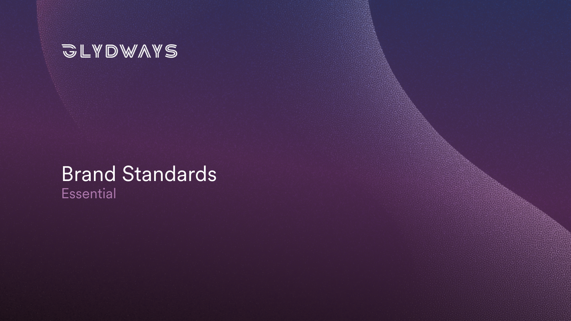 Glydways Brand Standards — cover