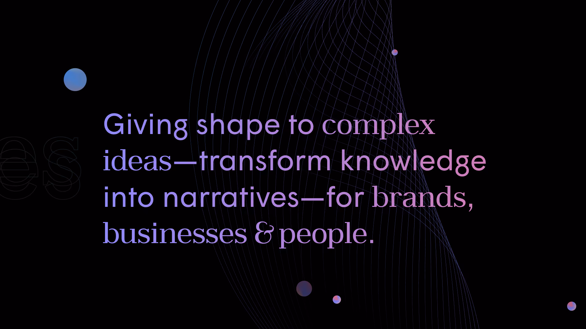Giving shape to complex ideas — transforming knowledge into narratives