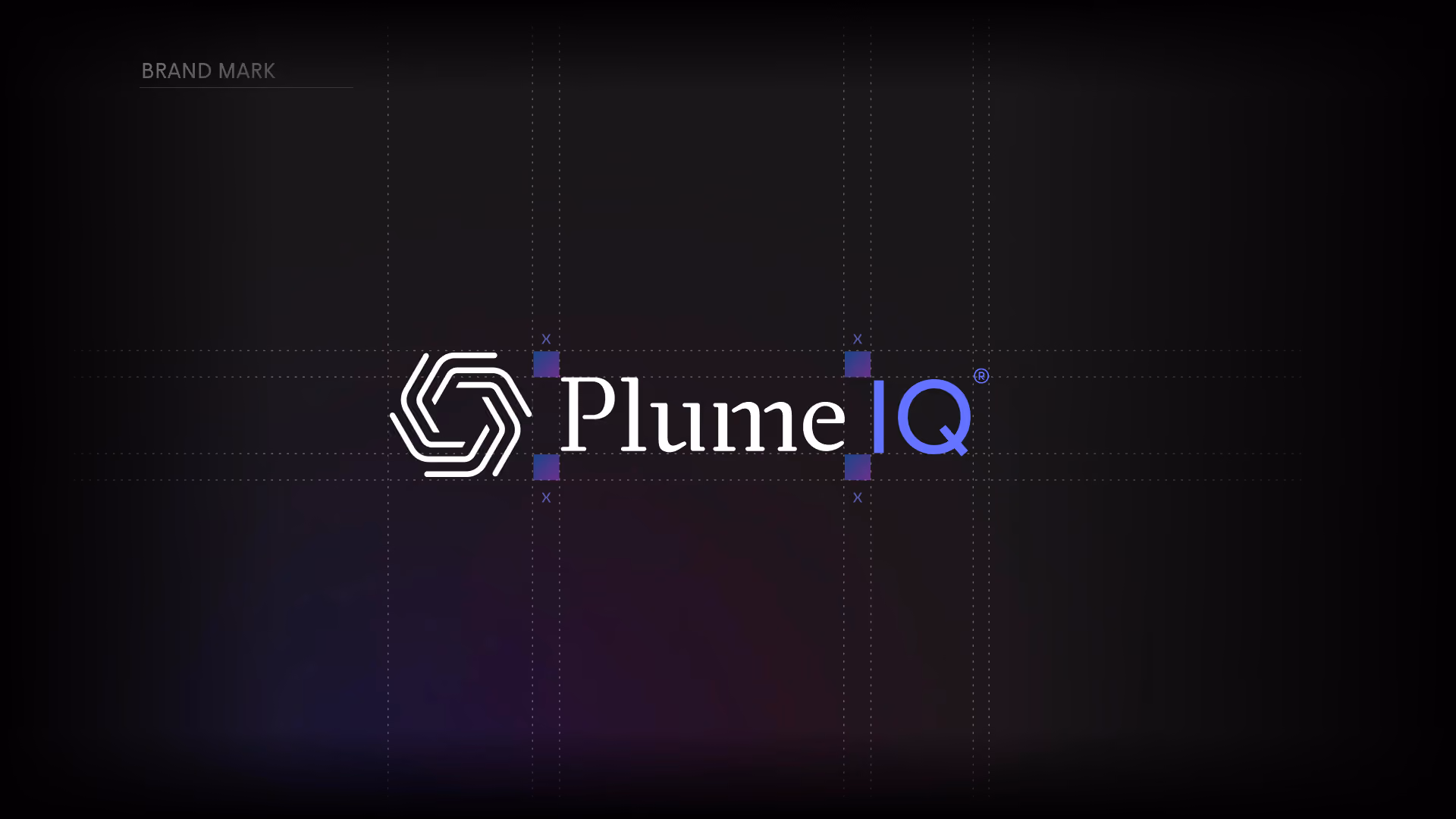 Plume IQ brand mark on its construction grid